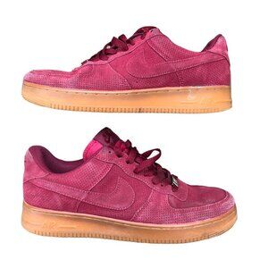 2016 Nike Air Force 1 '07 Suede Deep Garnet' Size 10